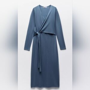 Zara Knit Wrap Dress